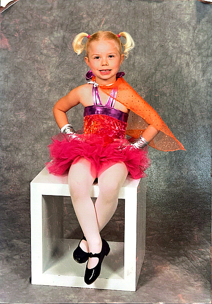Childhood dance portrait of Peyton, current photography assistant 